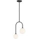 Chester 2 Light 12 inch Matte Black Pendant Ceiling Light