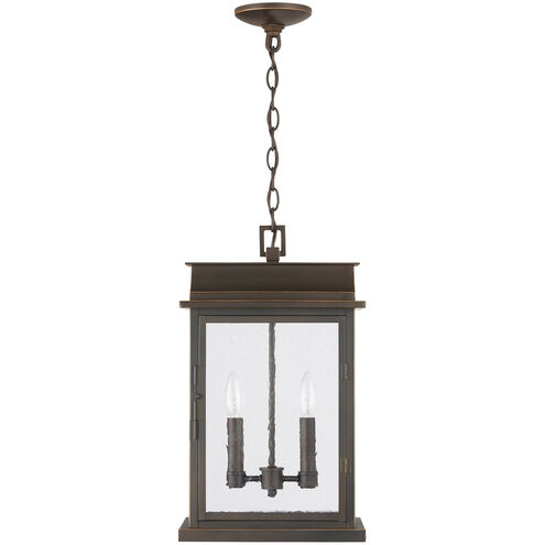 Bolton 2 Light 12 inch Oiled Bronze Outdoor Hanging Lantern