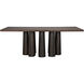 Severity 84 X 44 inch Dark Walnut & Ebony Dining Table