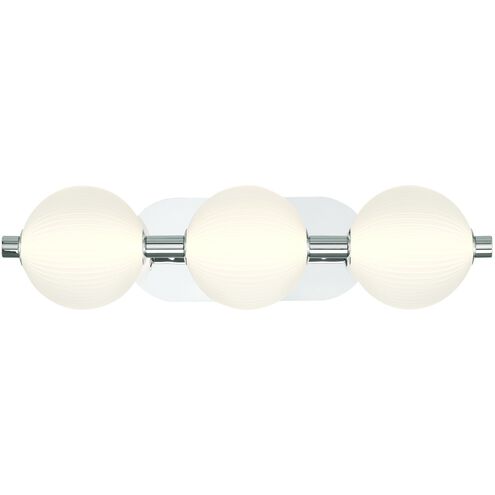 Palmas 3 Light 22.5 inch Polished Nickel Vanity Light Wall Light