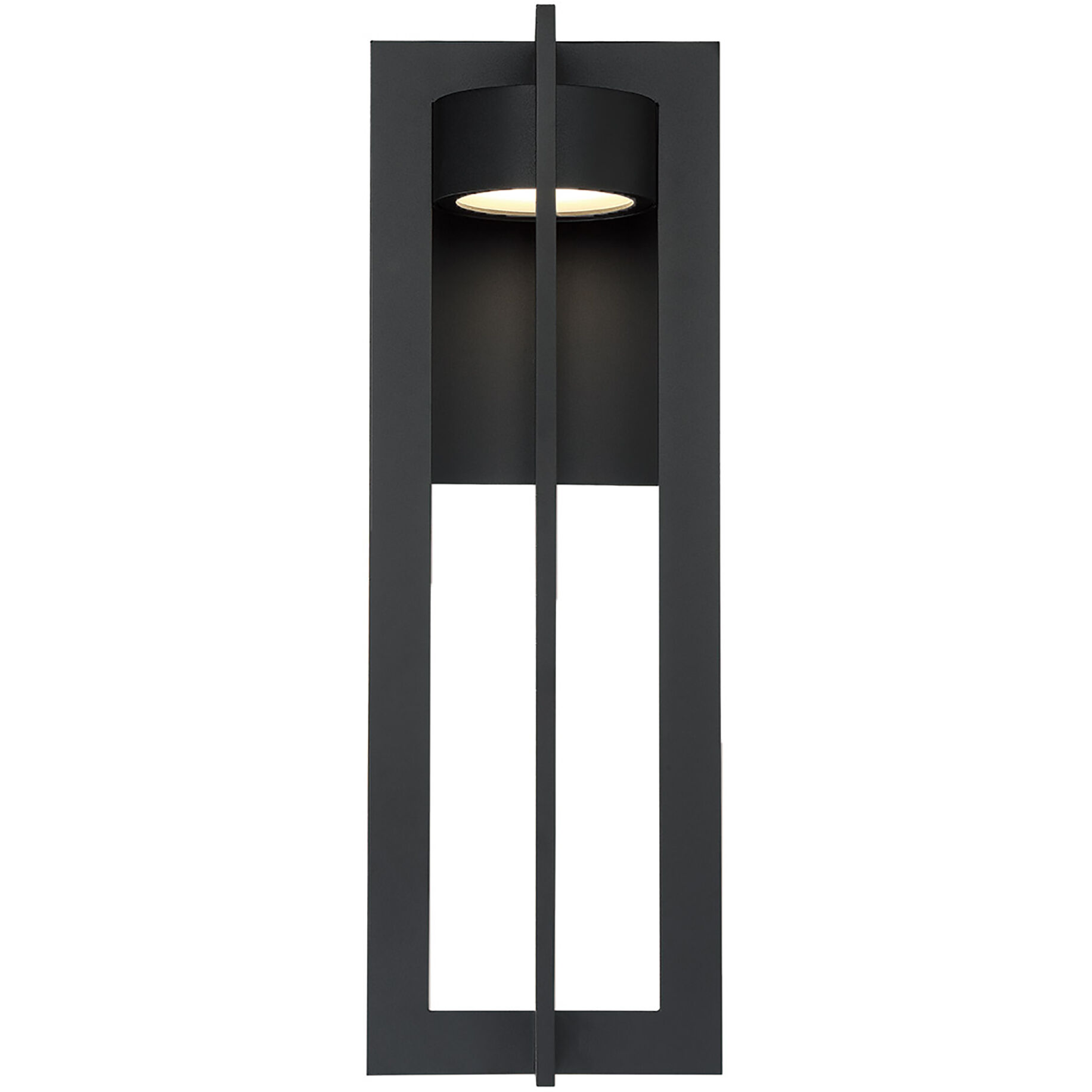 Chamber LED 25 inch Black Outdoor Wall Light, dweLED