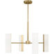Drew & Jonathan Capalino 8 Light 30 inch Satin Brass Chandelier Ceiling Light