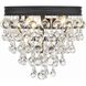 Calypso 3 Light 10.5 inch Matte Black Flush Ceiling Light