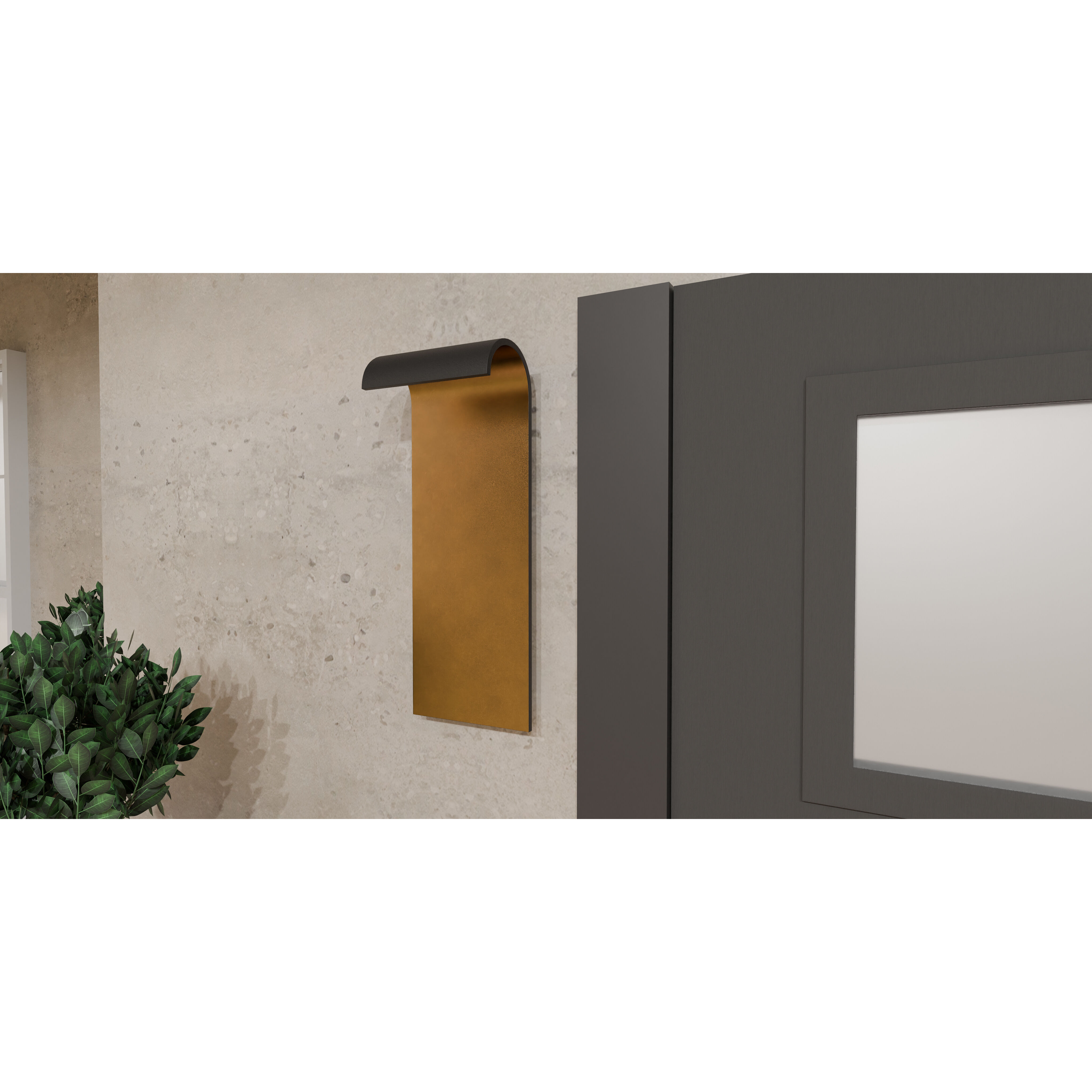 Lunar LED 8 inch Matte Black Outdoor Lantern, Large