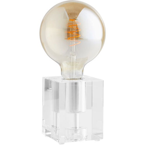 Translucense 4 inch 40.00 watt Clear Table Lamp Portable Light