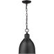 Colby 1 Light 9 inch Matte Black Pendant Ceiling Light