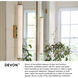Lisa McDennon Devon 2 Light 13.25 inch Lacquered Brass Foyer Ceiling Light, Ceiling, Flush Mount