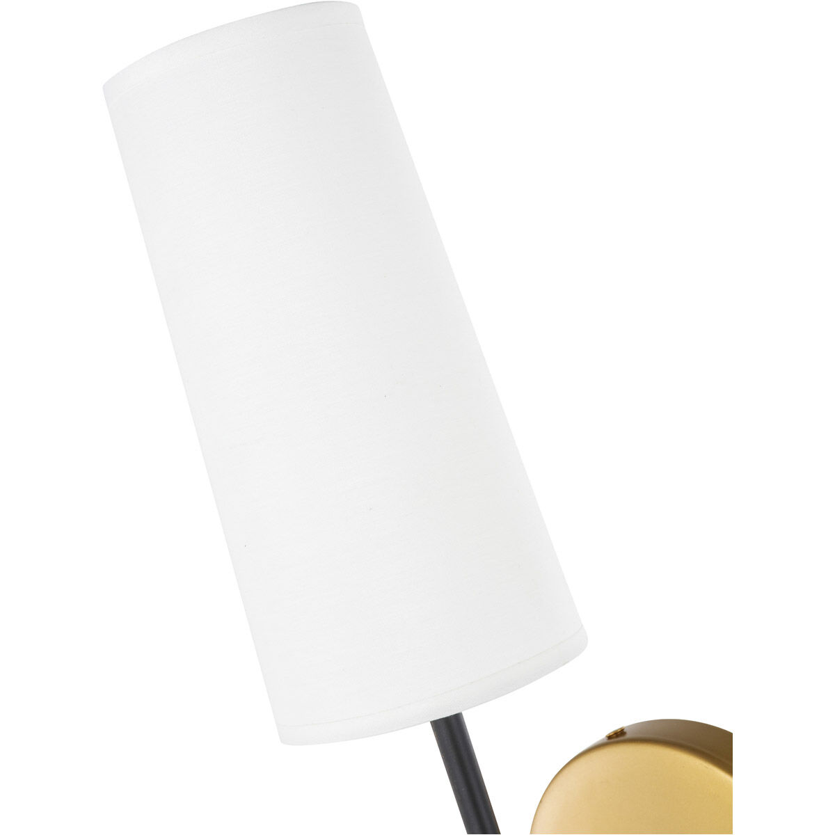 Mel 1 Light 5 inch Brass and Black Wall sconce Wall Light