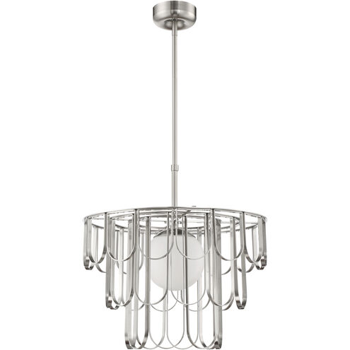 Melody 1 Light 24 inch Brushed Polished Nickel Pendant Ceiling Light