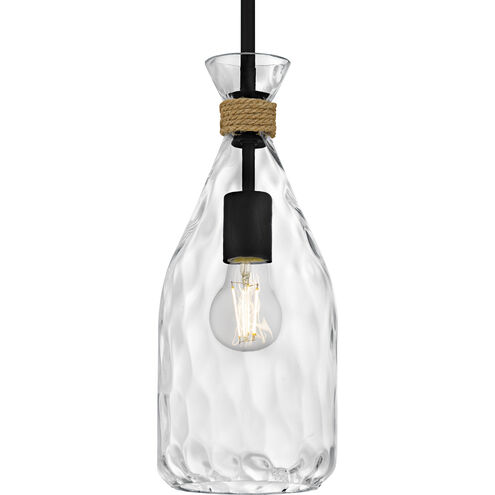 Govada 1 Light 6 inch Matte Black Mini Pendant Ceiling Light, Small