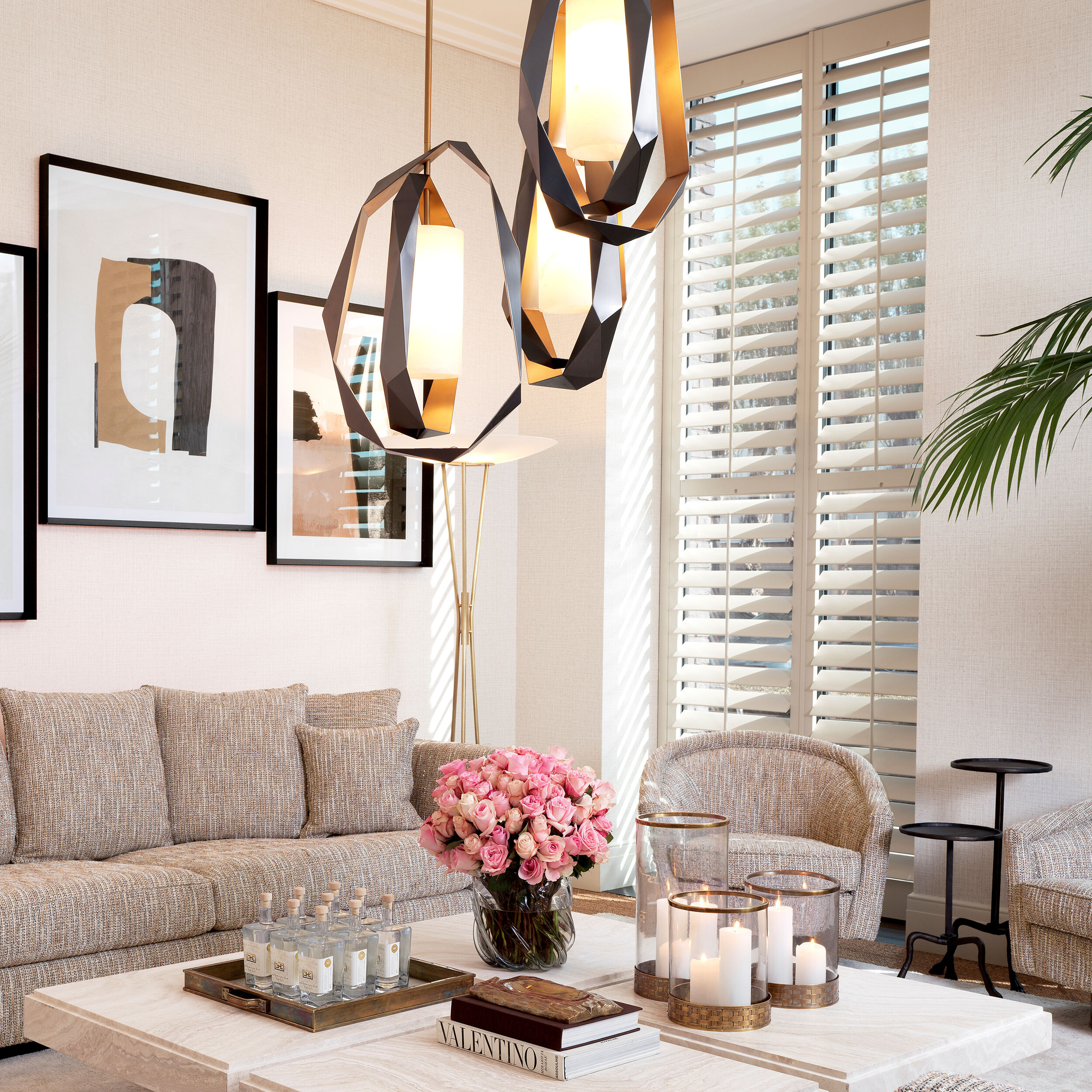 Santos 1 Light 20.08 inch Gunmetal with Antique Brass with Alabaster Chandelier Ceiling Light