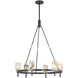 Lucian 6 Light 31.5 inch Urban Bronze Chandelier Ceiling Light in Urban Bronze and Alabaster