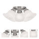 Edgemont 3 Light 16 inch Brushed Nickel Semi-Flush Ceiling Light