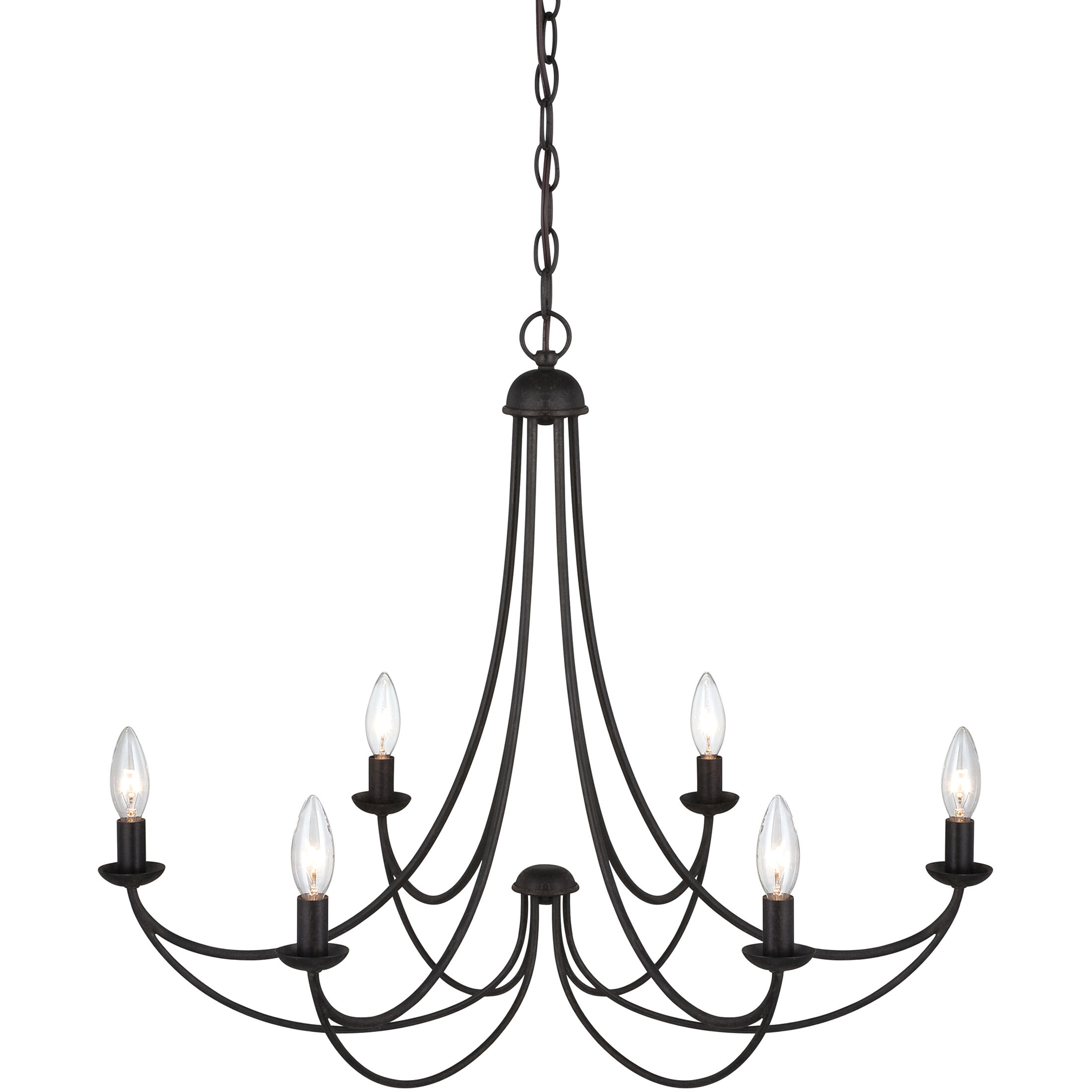 Mirren 6 Light 28 inch Imperial Bronze Chandelier Ceiling Light