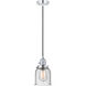 Franklin Restoration Bell LED 5 inch Polished Chrome Mini Pendant Ceiling Light in Seedy