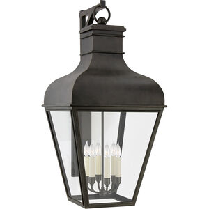 Chapman & Myers Fremont 6 Light 46 inch French Rust Outdoor Bracketed Wall Lantern, Grande