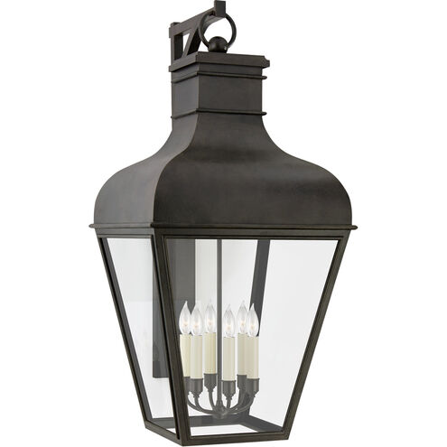 Chapman & Myers Fremont 6 Light 45.75 inch French Rust Outdoor Bracketed Wall Lantern, Grande