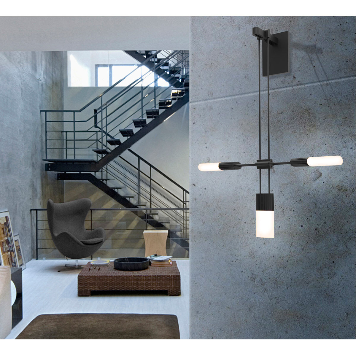 Suspenders LED 11 inch Satin Black ADA Sconce Wall Light