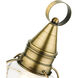 Newburyport 1 Light 15 inch Antique Brass Outdoor Post Top Lantern