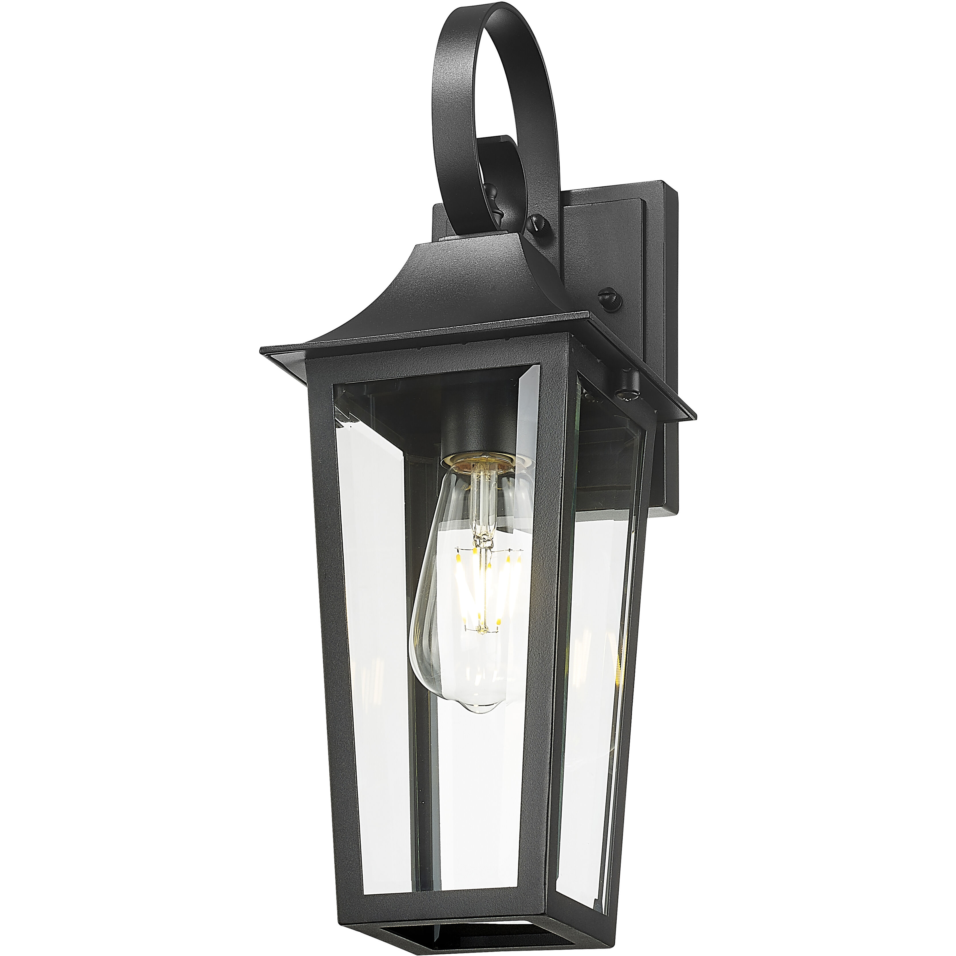 Gannon Outdoor Wall Light in Black, G9