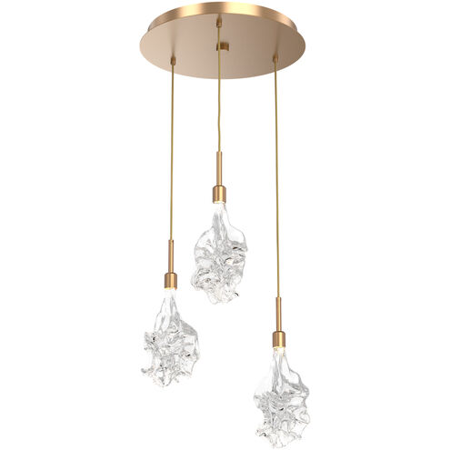 Blossom LED 17.7 inch Novel Brass Chandelier Ceiling Light in 2700K LED, Multi-Port