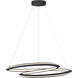 Infinite LED Sand Black Pendant Ceiling Light