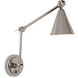 Sal LED 5 inch Polished Nickel Wall Sconce Wall Light, Task