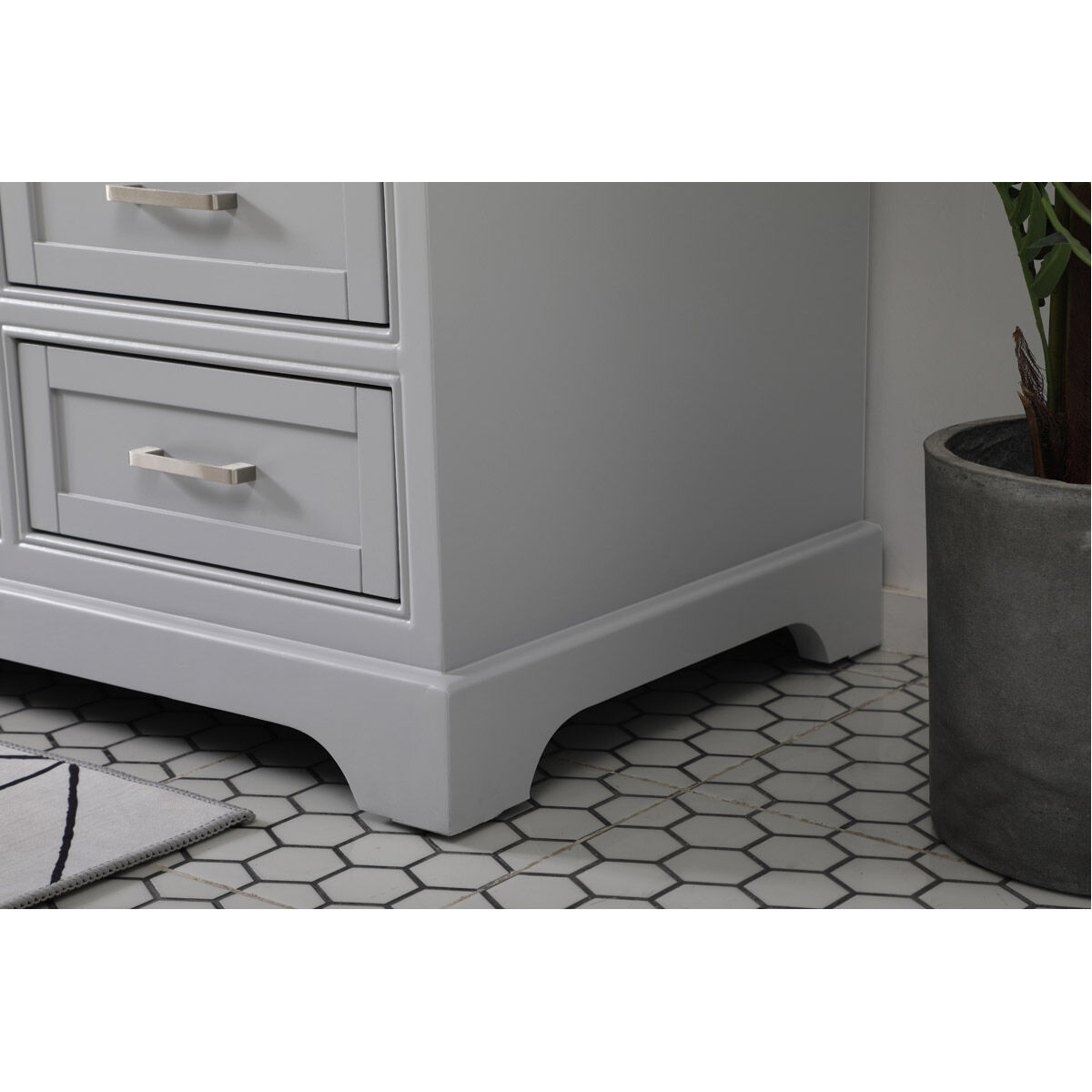 Americana 60 X 21.5 X 35 inch Grey Vanity Sink Set in Gray