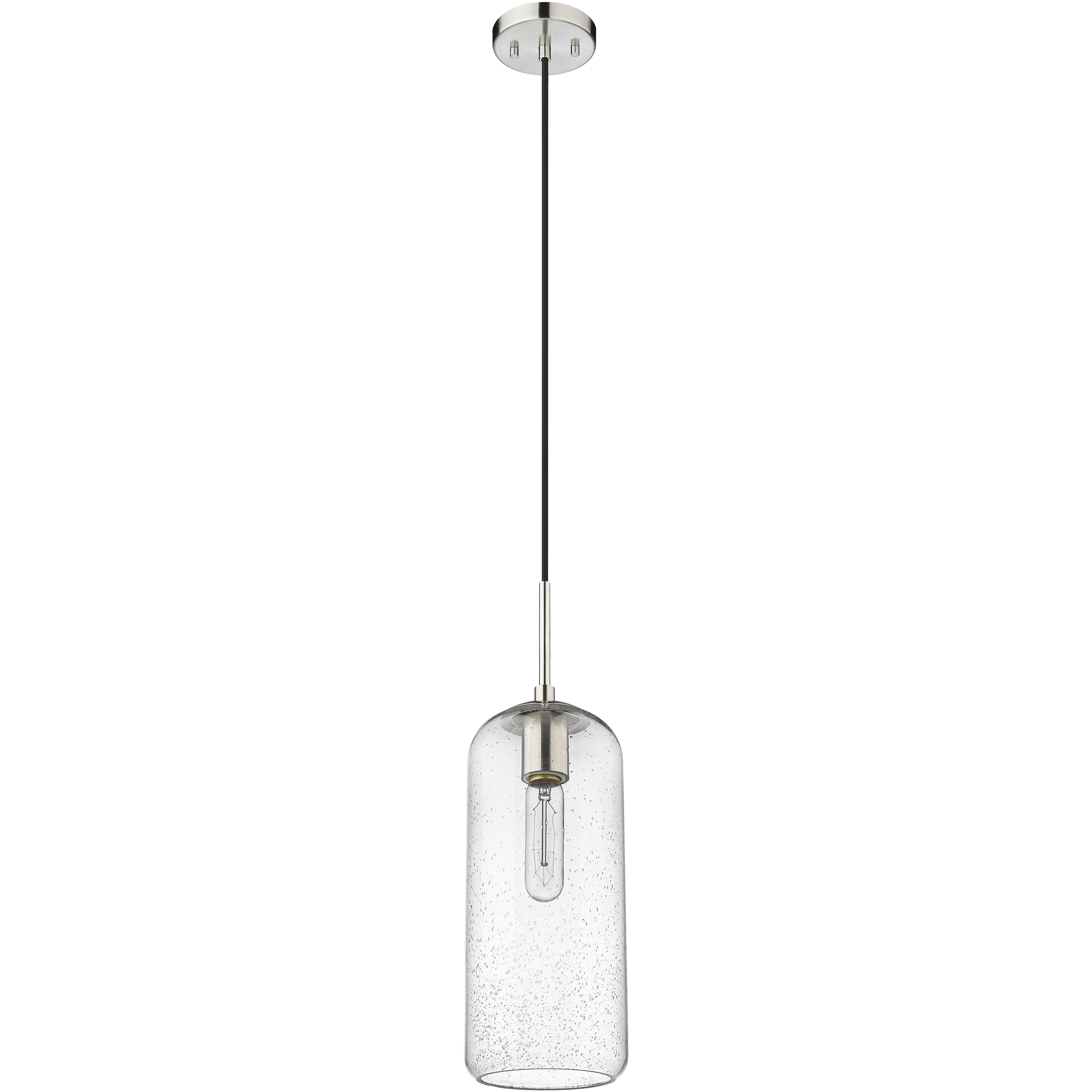 Monty 1 Light 5.25 inch Brushed Nickel Pendant Ceiling Light
