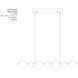 Zill LED 48.03 inch Lily Gold Island Chandelier Ceiling Light