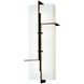 Matrix LED 18 inch Matte Black with White Outdoor Wall Sconce