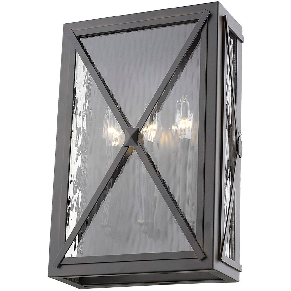 Brooklyn 3 Light 15 inch Oil-Rubbed Bronze Exterior Wall Mount