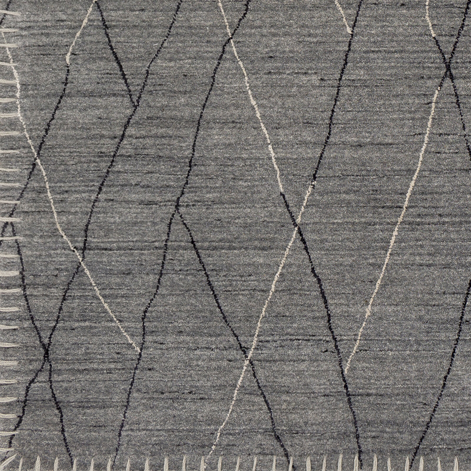 Arlequin 72 X 48 inch Charcoal Rug in 4 X 6, Rectangle