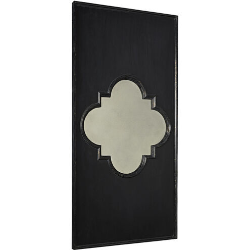 Good Luck 80.5 X 40 inch Hand Rubbed Black w/ Gold Trim Mirror