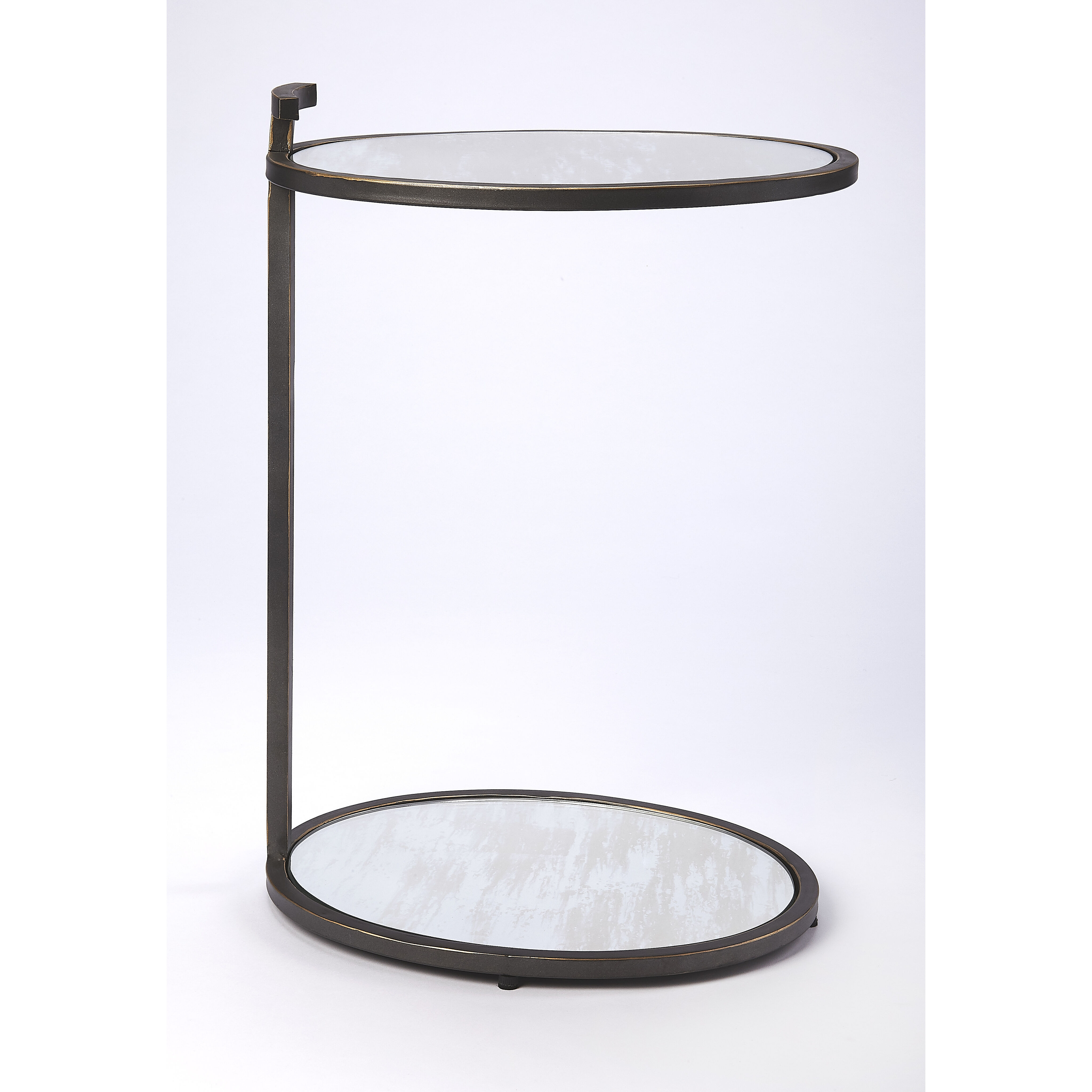 Butler Loft Ciro Black Metal & Mirror 23 X 16 inch Blackened Gold Accent Table