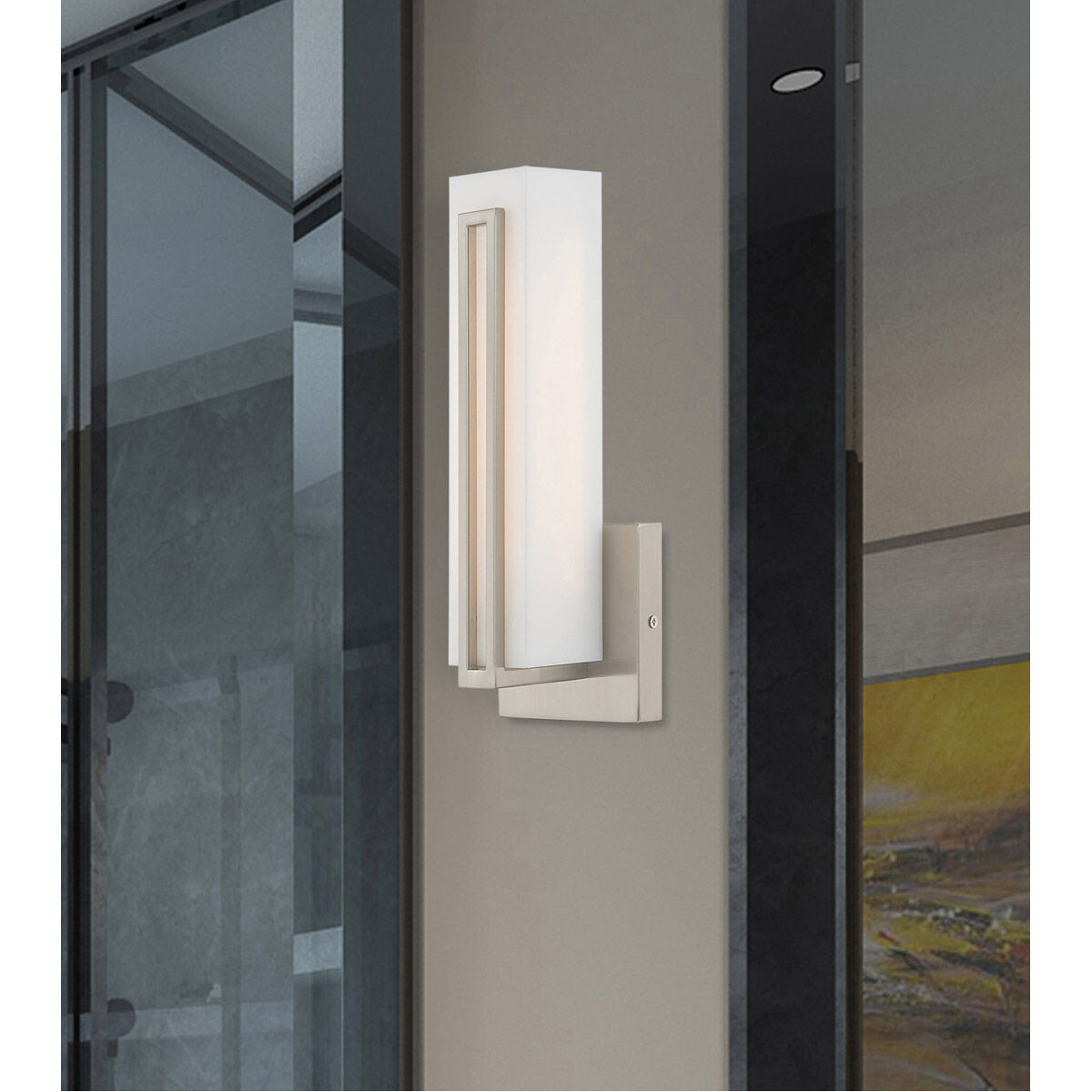 Fulton LED 4 inch Brushed Nickel ADA ADA Wall Sconce Wall Light