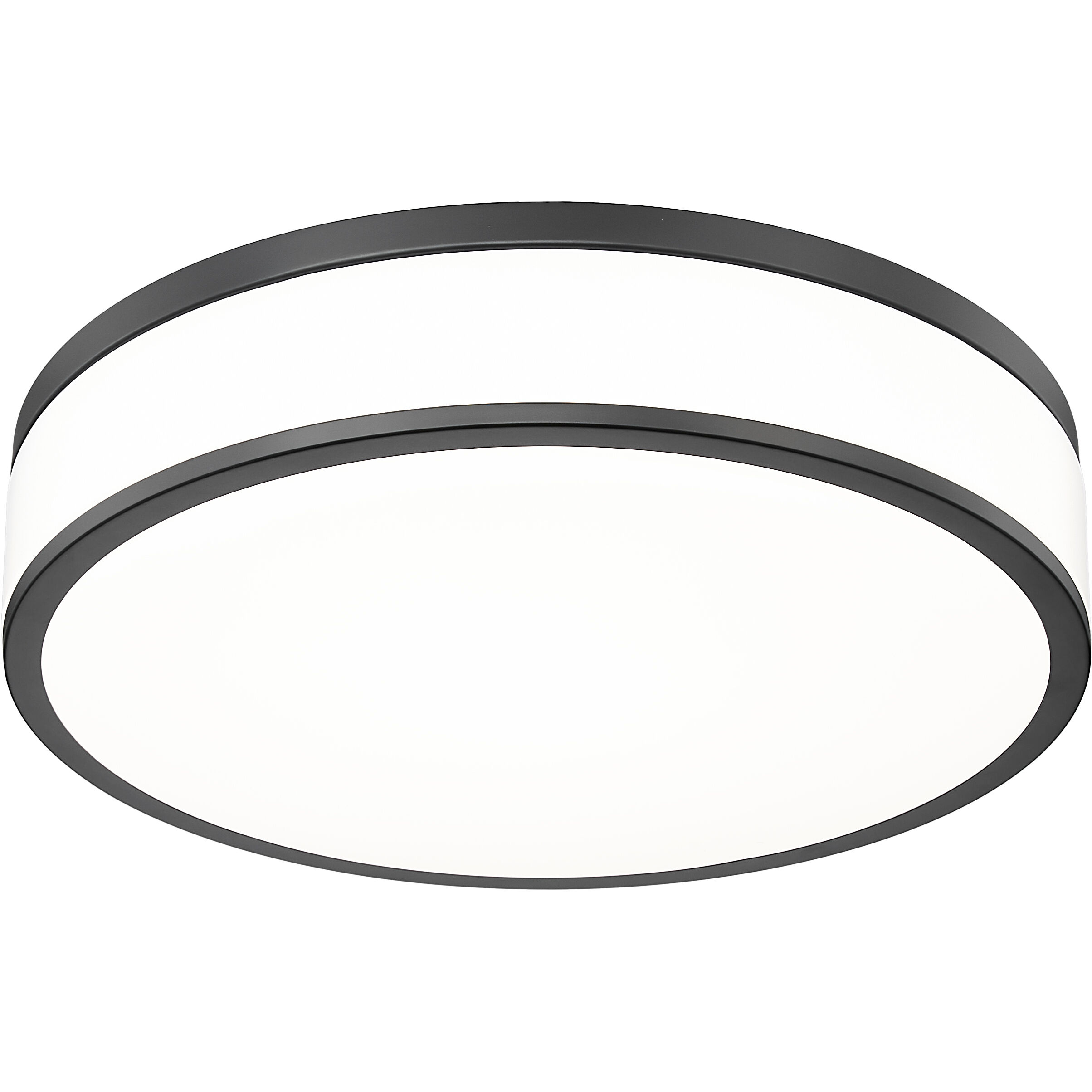 Ballord LED 16 inch Matte Black Flush Mount Ceiling Light