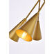 Casen 6 Light 32 inch Brass Pendant Ceiling Light