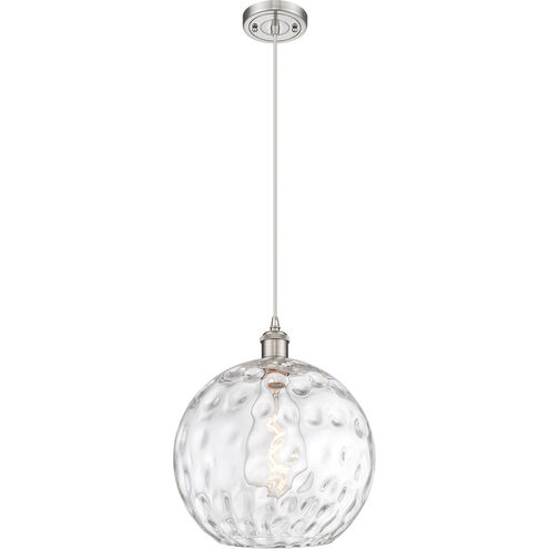 Ballston Athens Water Glass LED 12 inch Brushed Satin Nickel Mini Pendant Ceiling Light