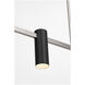 Zentro LED 48 inch Brushed Nickel Linear Chandelier Ceiling Light