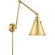 Appalachian 30 inch 100 watt Satin Gold Swing Arm Wall Light