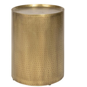 Pala 24 X 18 inch Distressed Gold End Table