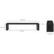 Post Black Dining Bench, Large