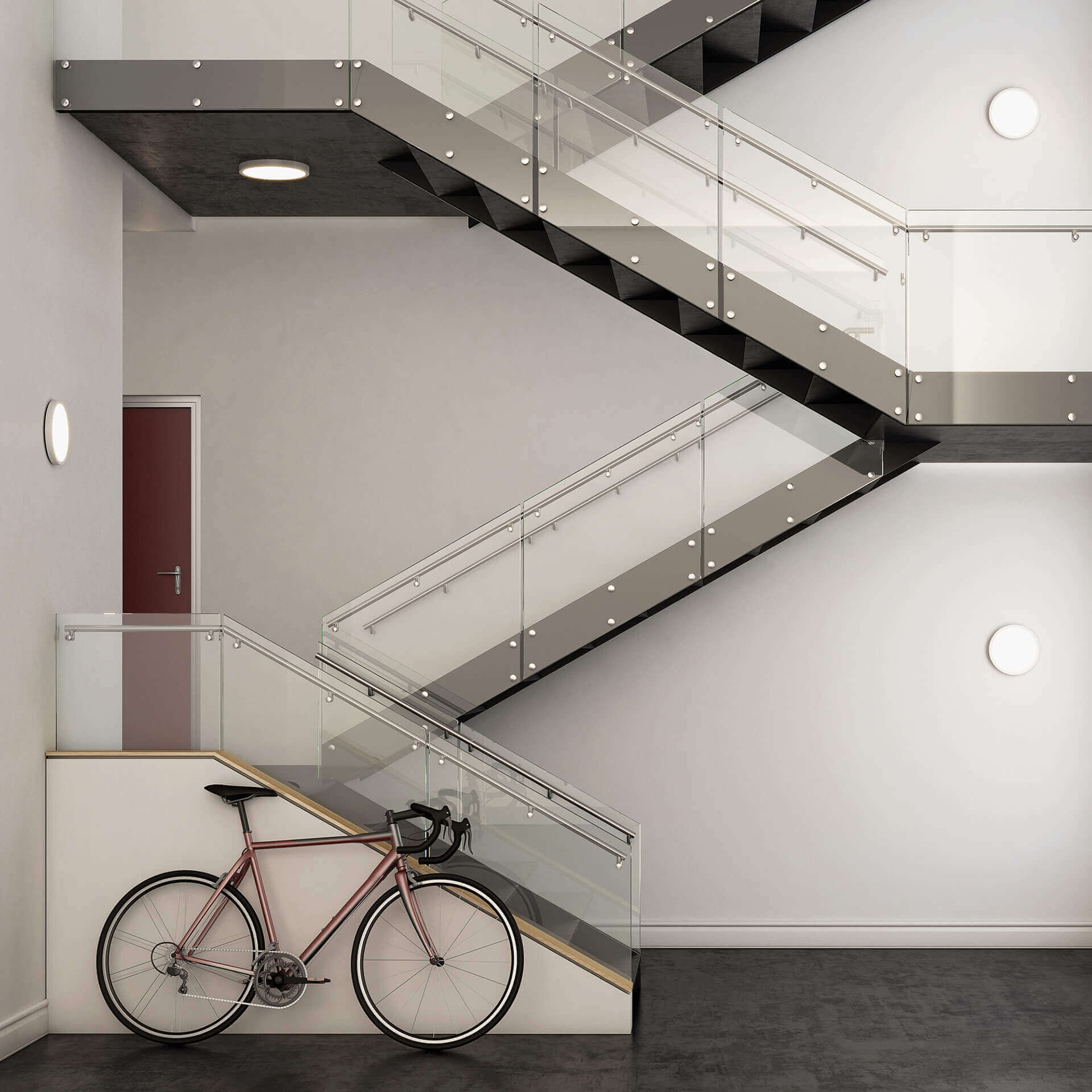 Delta 1 Light 10 inch White Flushmount Ceiling Light