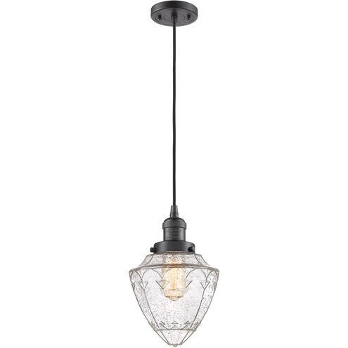 Franklin Restoration Bullet 1 Light 7 inch Oil Rubbed Bronze Mini Pendant Ceiling Light