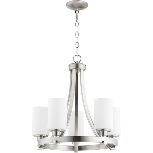 Lancaster 5 Light 21 inch Satin Nickel Chandelier Ceiling Light