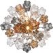 Addis 4 Light 17.75 inch Aged Brass Semi Flush Ceiling Light in Autumn