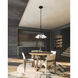 Mulberry LED 21.75 inch Black and Light Guide Pendant Ceiling Light