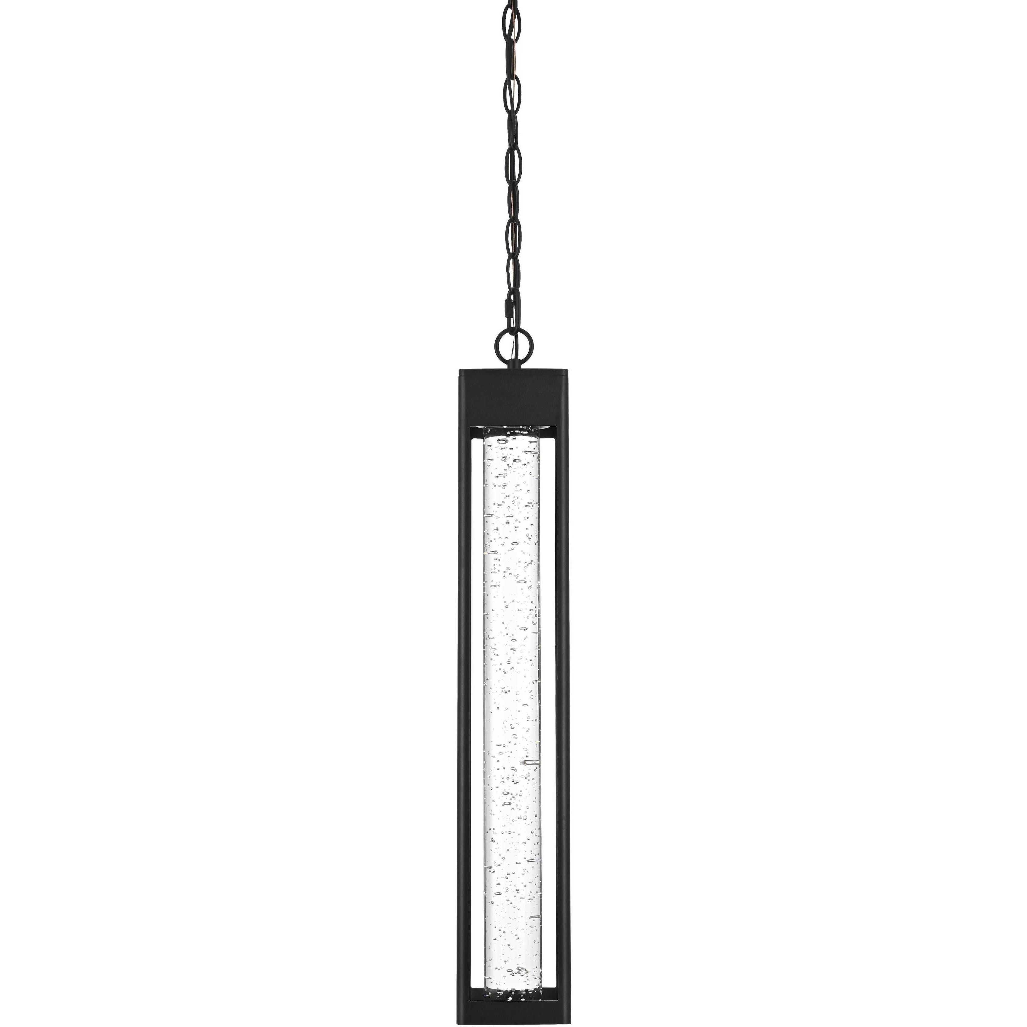 Amaris 1 Light 4 inch Black Outdoor Pendant