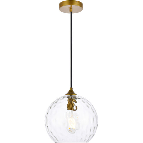 Cashel 1 Light 10 inch Brass Pendant Ceiling Light